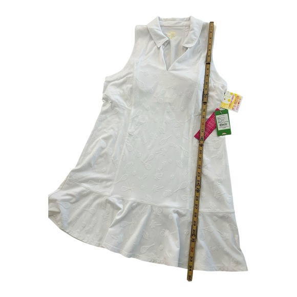 Lilly Pulitzer Delphina Tennis Dress Perfect Match Jacquard Resort White XL NWT - Picture 7 of 12